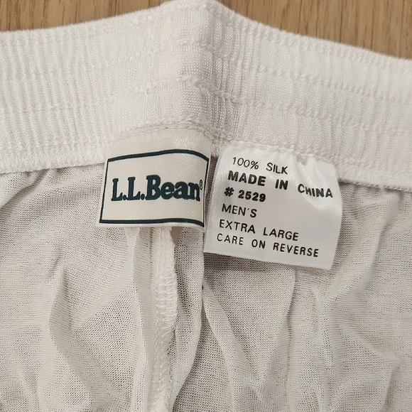 White Silk Long Underwear - Picture 2 of 6